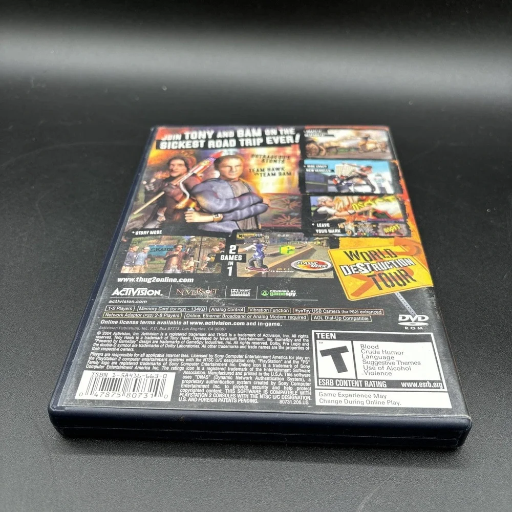 Tony Hawk's Underground 2 PS2 Complete CIB w Manual THUG2 PlayStation 2